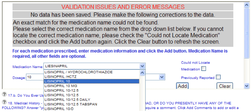 Select Medication